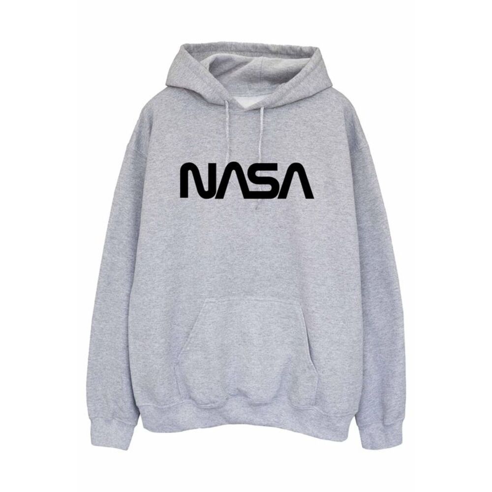 NASA Mens Modern Logo Hoodie / Sports Grey
